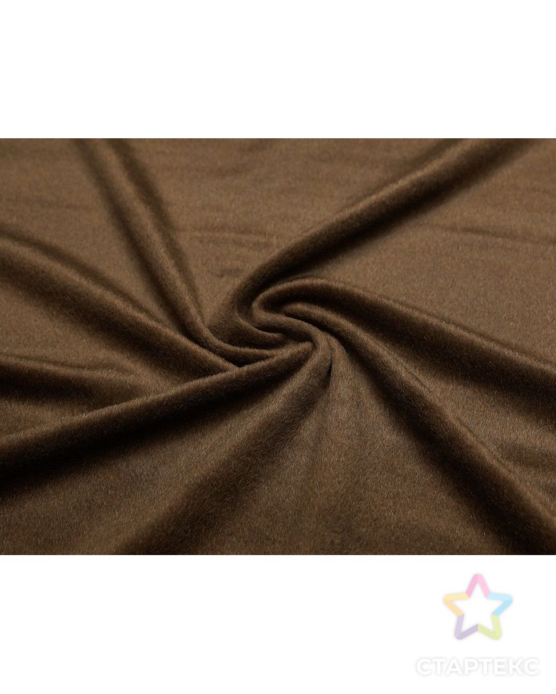 Пальтовая ткань с коротким ворсом, цвет темно коричневый с сединой арт. ГТ-5642-1-ГТ-26-7379-6-14-1 4