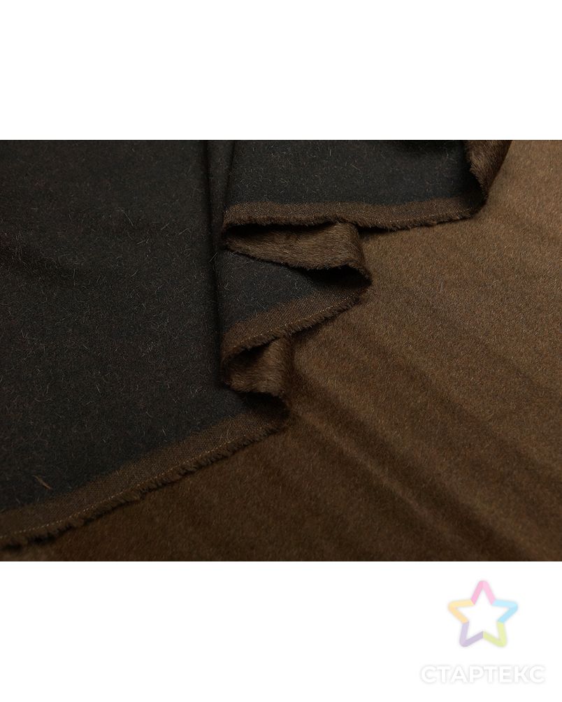 Пальтовая ткань с коротким ворсом, цвет темно коричневый с сединой арт. ГТ-5642-1-ГТ-26-7379-6-14-1 5