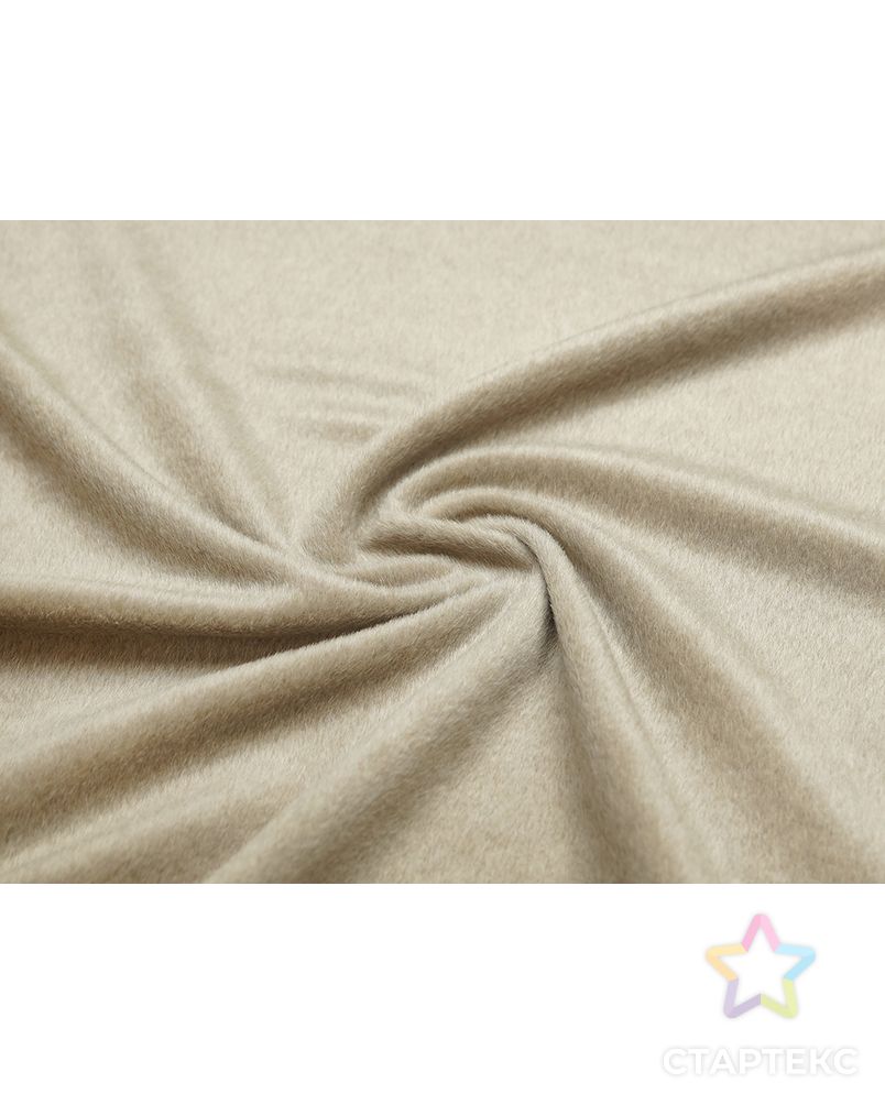 Пальтовая ткань с коротким ворсом, цвет песочный с сединой арт. ГТ-5646-1-ГТ-26-7384-6-1-1 2
