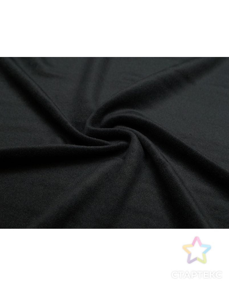 Пальтовая ткань с коротким ворсом, цвет черный арт. ГТ-5647-1-ГТ-26-7385-1-38-1 2
