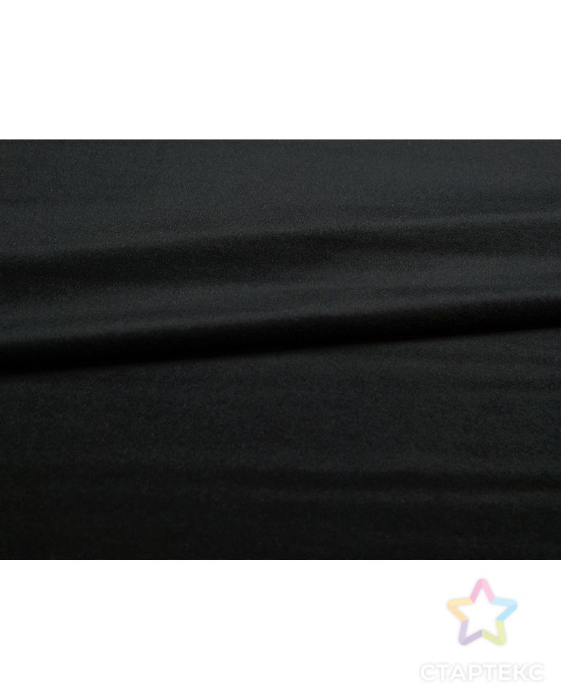 Пальтовая ткань с коротким ворсом, цвет черный арт. ГТ-5647-1-ГТ-26-7385-1-38-1 5