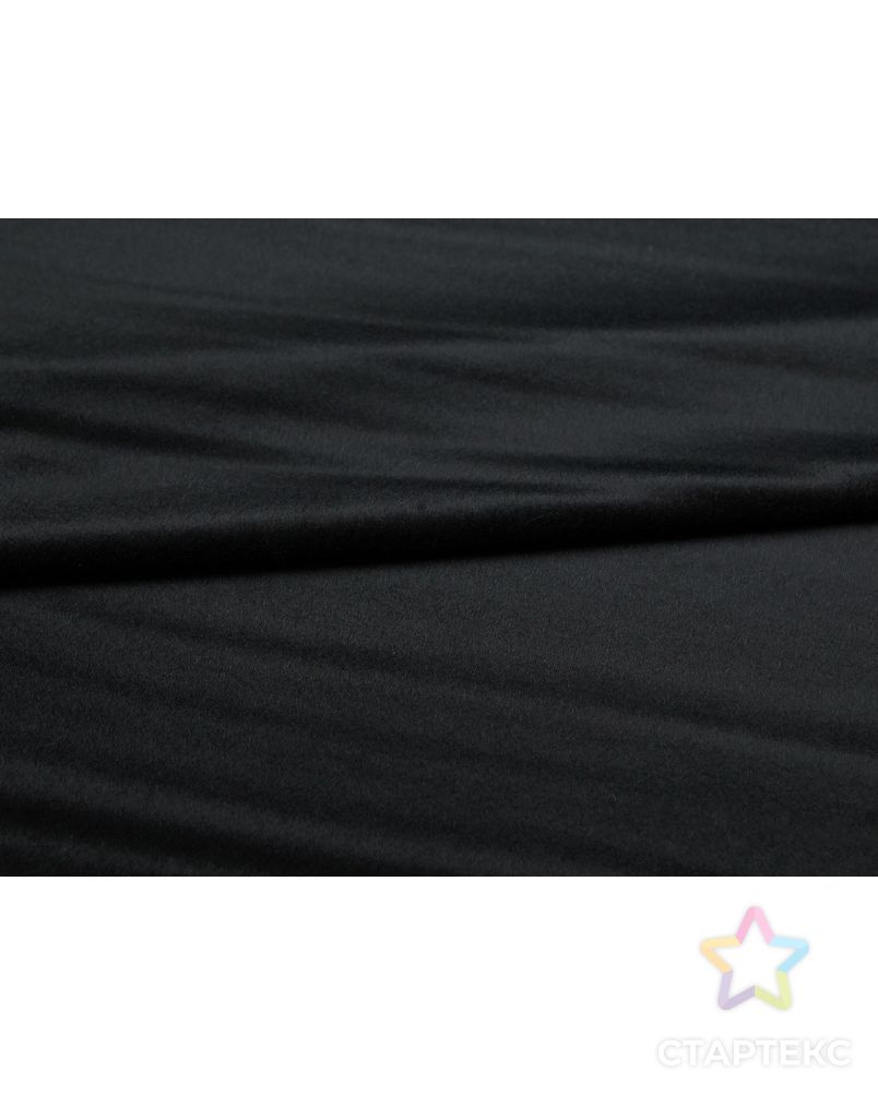 Пальтовая ткань с коротким ворсом, цвет глубокий черный арт. ГТ-5657-1-ГТ-26-7397-1-38-1 2