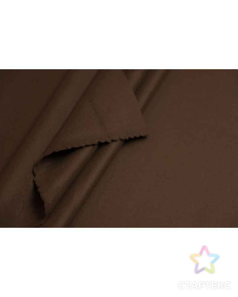 Пальтовая ткань  сукно, цвет теплого шоколада арт. ГТ-6509-1-ГТ-26-8284-1-14-1 5