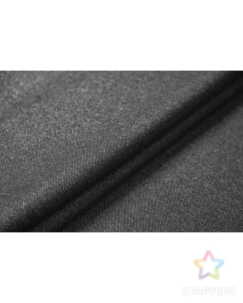 Двухслойная пальтовая ткань с диагональной полоской, цвет черно-серый арт. ГТ-6513-1-ГТ-26-8288-6-21-1 2