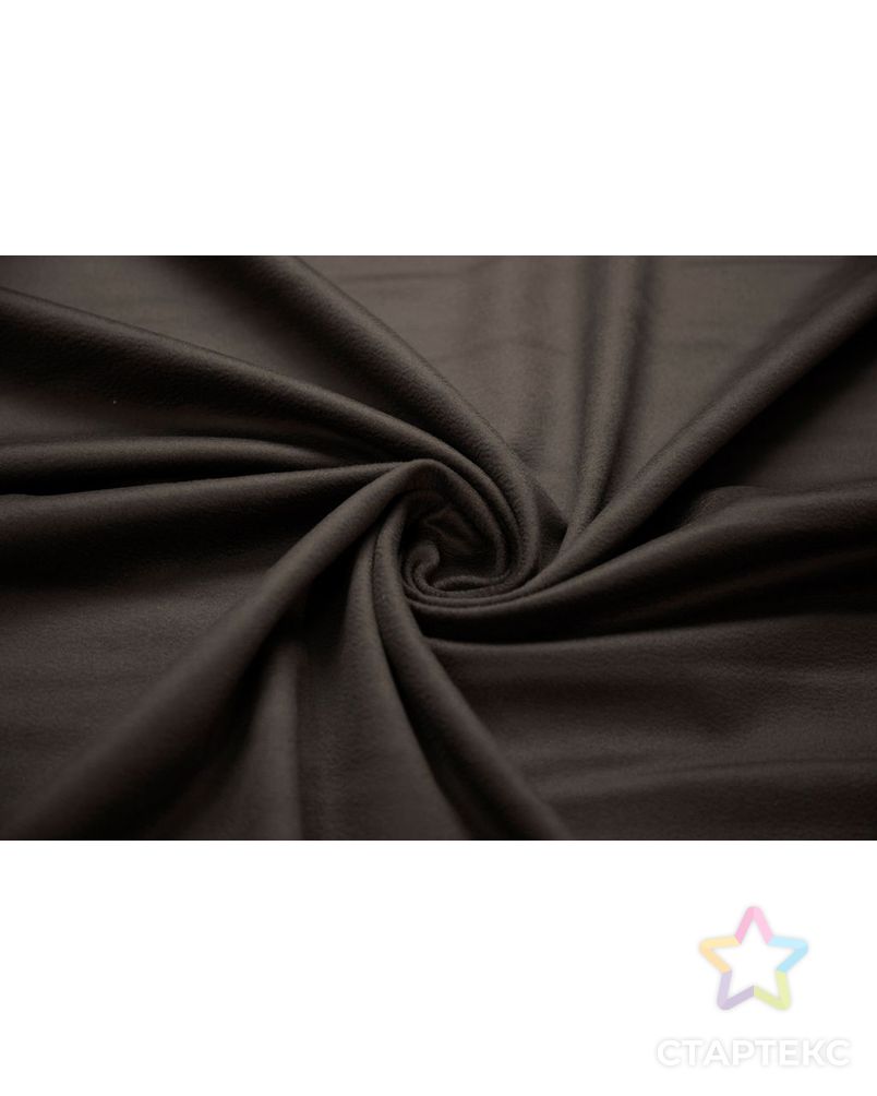 Пальтовая ткань с коротким ворсом, цвет горького шоколада арт. ГТ-6516-1-ГТ-26-8292-1-14-1 1