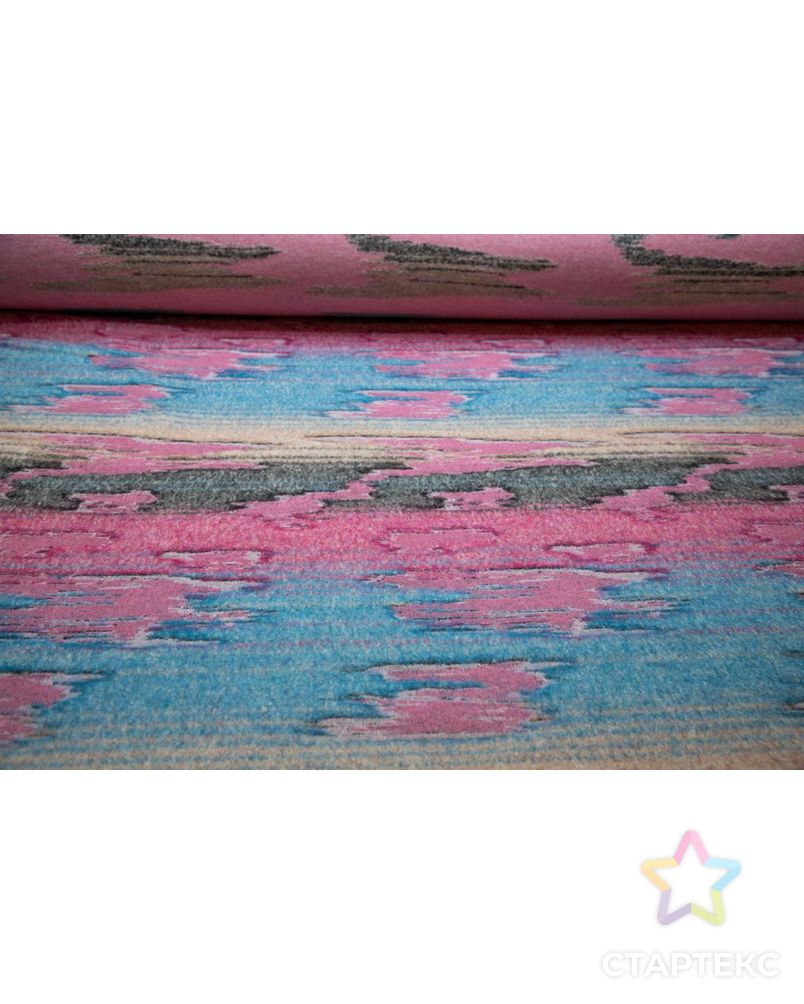 Двухсторонняя пальтовая ткань с абстрактным рисунком, цвет розово-голубой арт. ГТ-6617-1-ГТ-26-8414-16-21-1 4