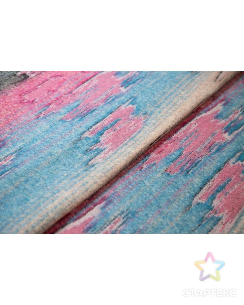 Двухсторонняя пальтовая ткань с абстрактным рисунком, цвет розово-голубой арт. ГТ-6617-1-ГТ-26-8414-16-21-1 7
