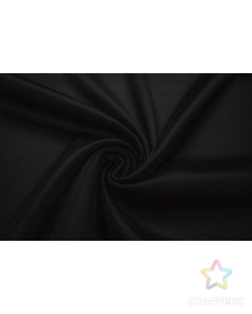 Двухслойная пальтовая ткань сукно, цвет черный арт. ГТ-6797-1-ГТ-26-8642-1-38-1 1