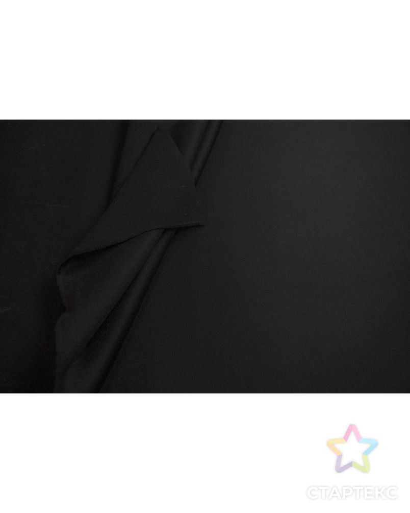 Двухслойная пальтовая ткань сукно, цвет черный арт. ГТ-6797-1-ГТ-26-8642-1-38-1 5
