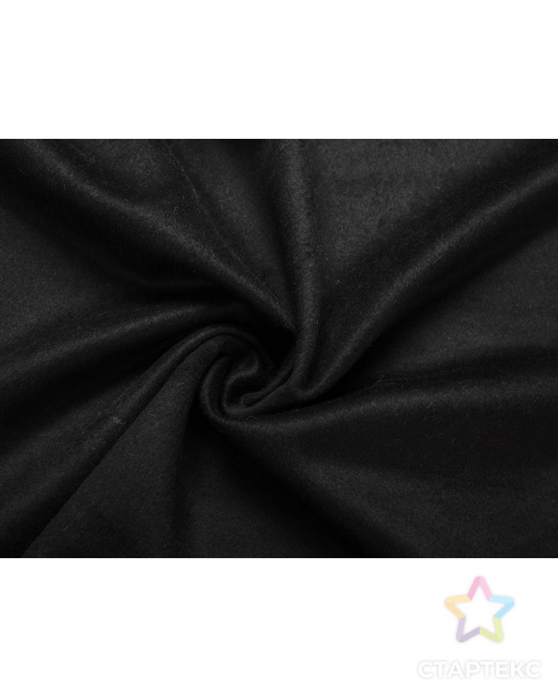 Двухслойная пальтовая ткань, глубокого черного цвета арт. ГТ-7625-1-ГТ-26-9543-1-38-1 1