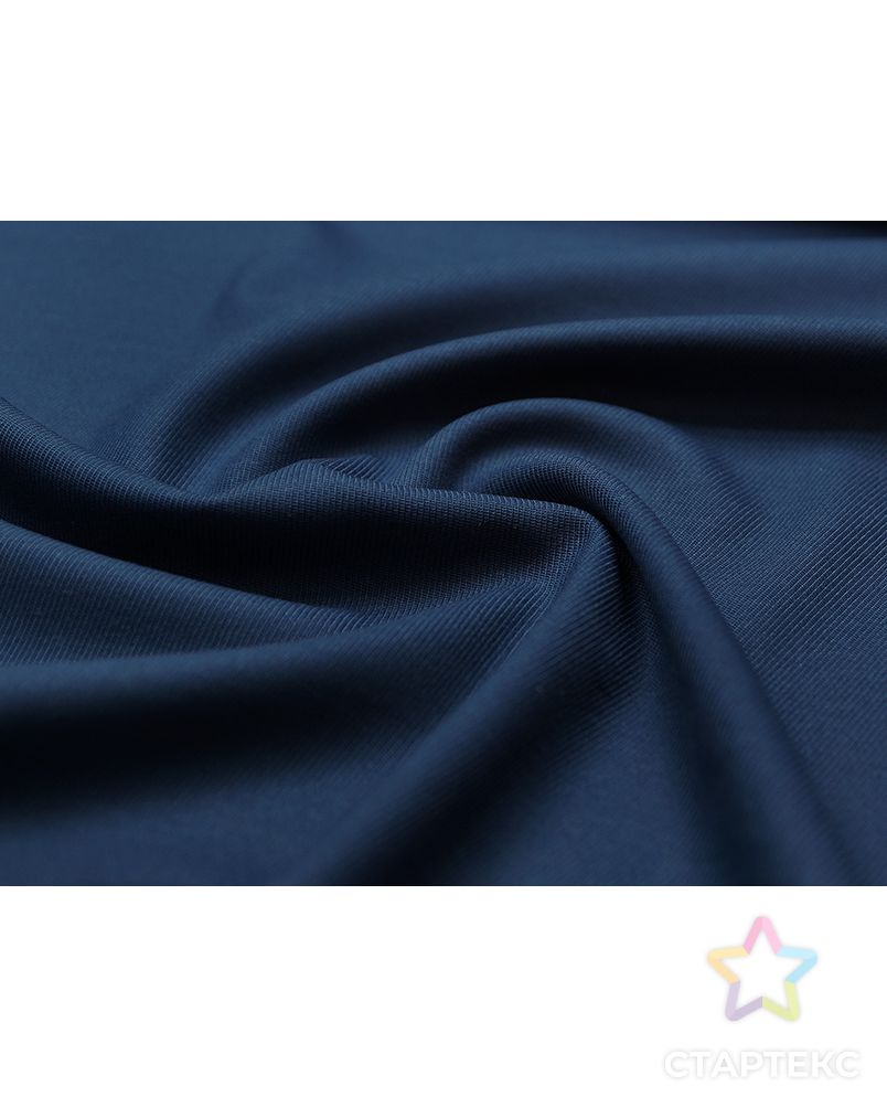 Двухсторонняя костюмная ткань синего цвета в диагональную полоску  (277 гр/м2) арт. ГТ-3650-1-ГТ0000261 1