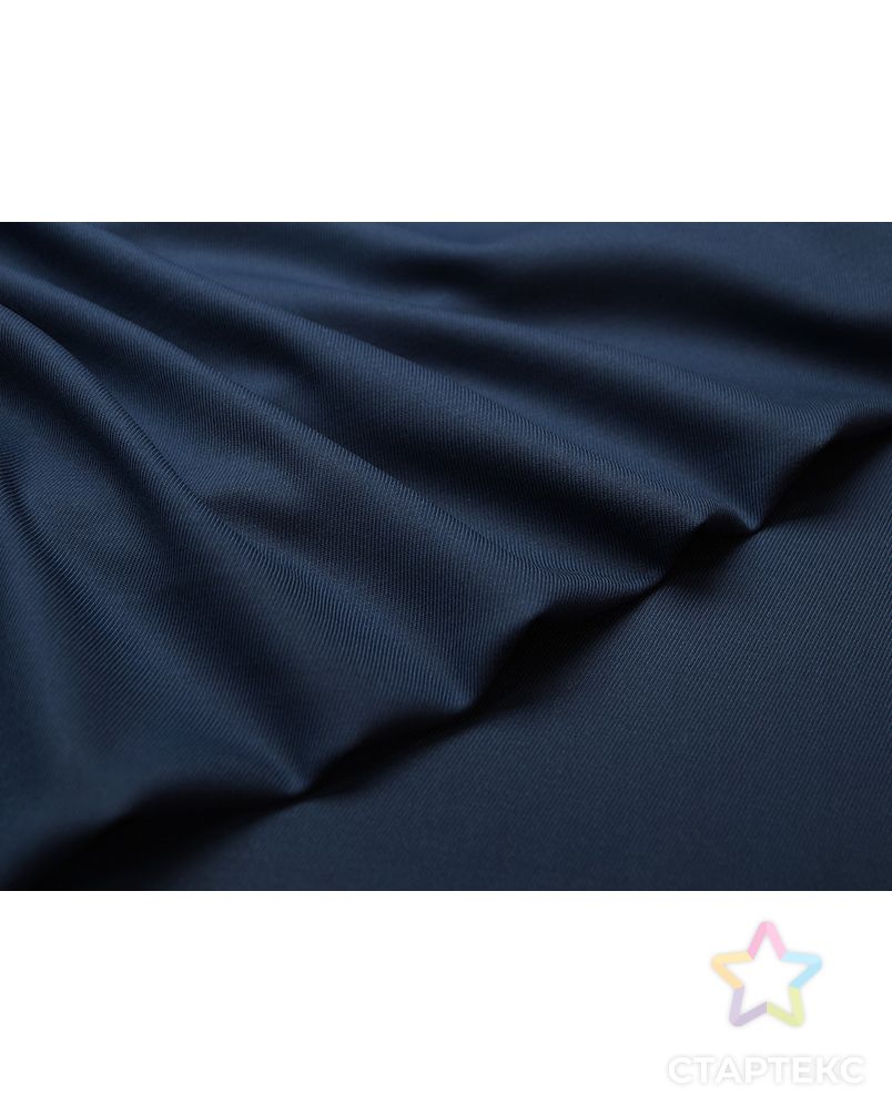 Двухсторонняя костюмная ткань синего цвета в диагональную полоску  (277 гр/м2) арт. ГТ-3650-1-ГТ0000261 3