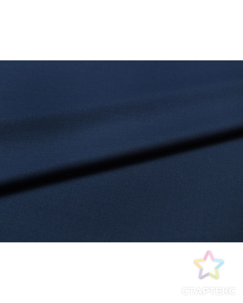Двухсторонняя костюмная ткань синего цвета в диагональную полоску  (277 гр/м2) арт. ГТ-3650-1-ГТ0000261 5