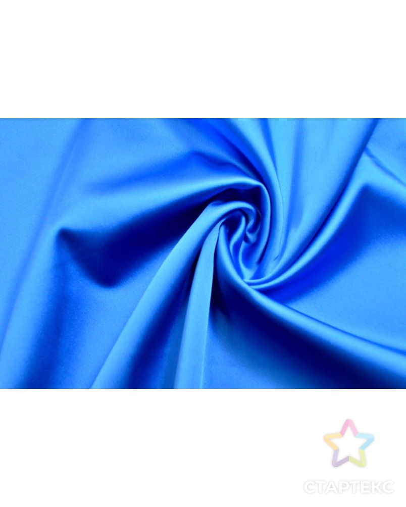 Заказать Ткань атлас однотонный вискозный лазурно-синего цвета арт. ГТ-932-1-ГТ0027245 в Новосибирске