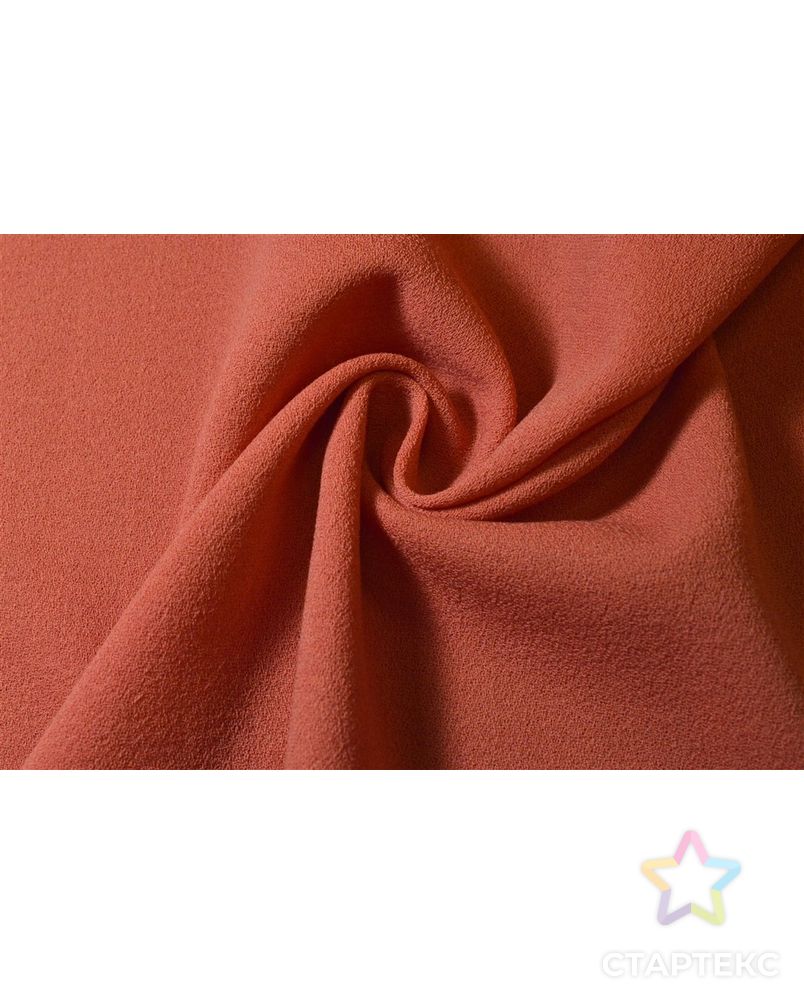 Ткань костюмная, креповый цвета оранжевой пастели арт. ГТ-1000-1-ГТ0027640 1