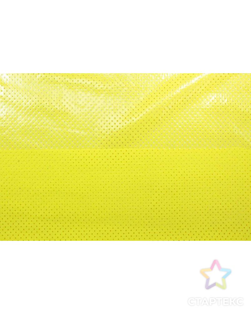 Перфорированная хлопковая ткань ярко  желтого цвета арт. ГТ-1015-1-ГТ0027794 2