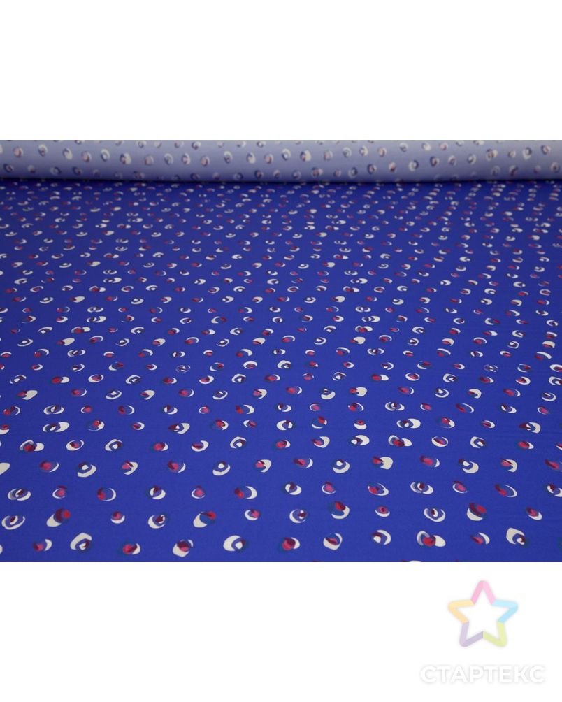 Плательная ткань с сатиновым эффектом, цвет синий арт. ГТ-8548-1-ГТ-28-10487-2-21-1 4