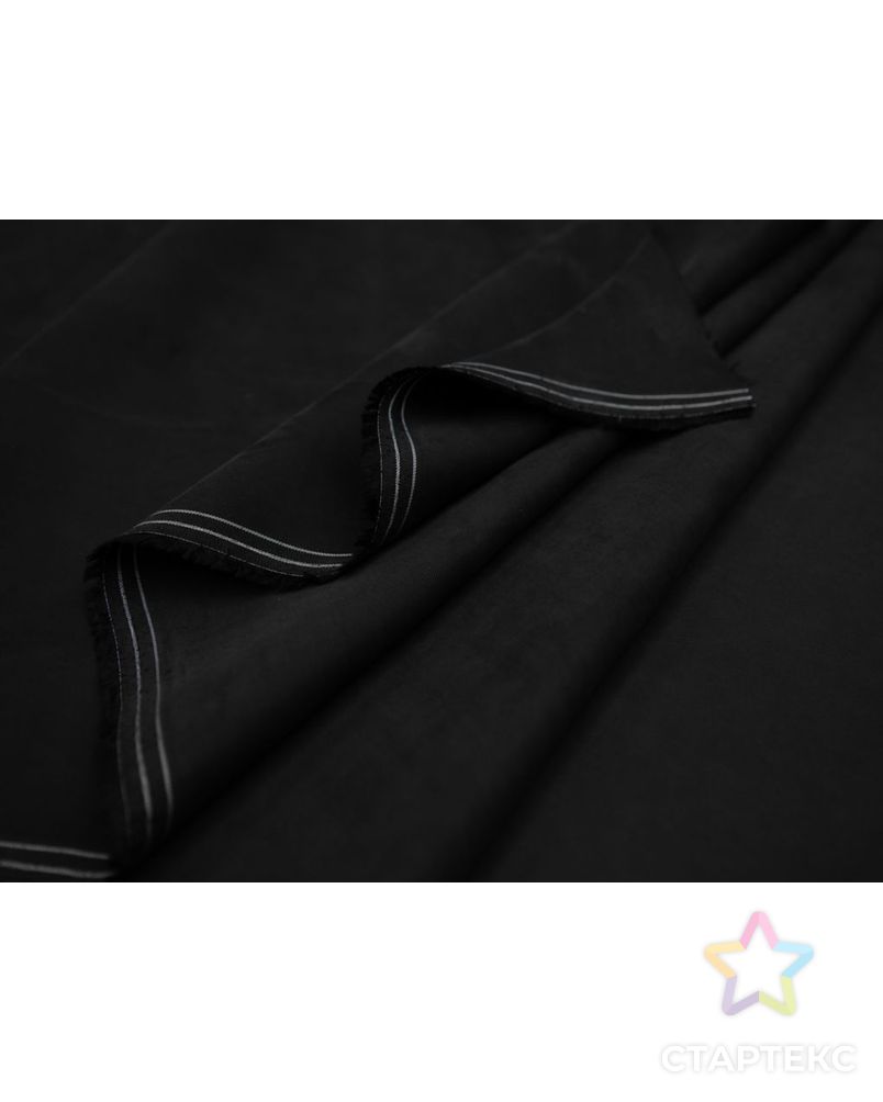 Купра блузочно-плательная, чёрного цвета арт. ГТ-8631-1-ГТ-28-10524-1-38-3 5
