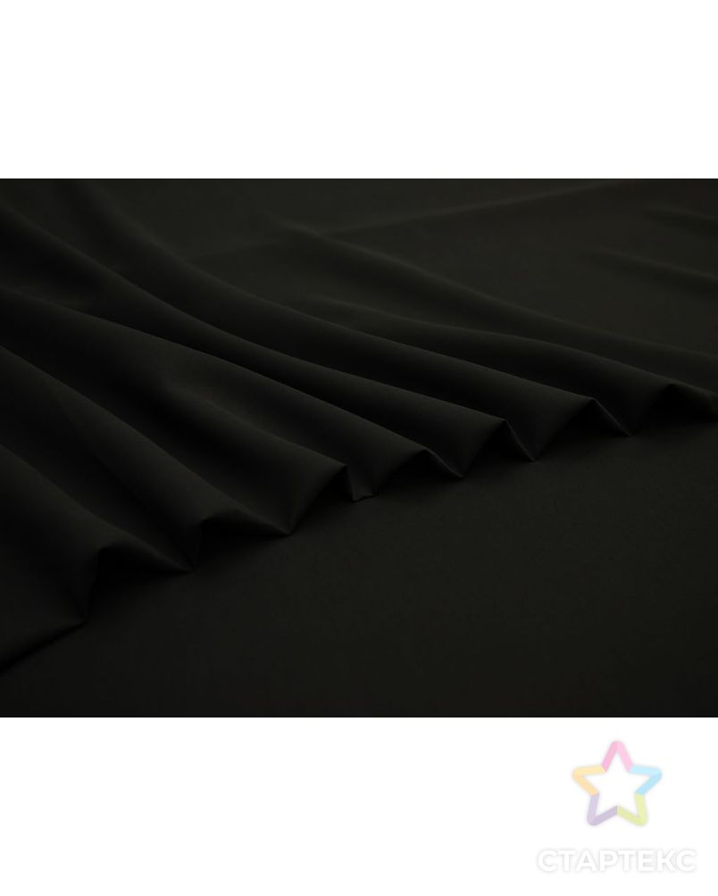 Плательная ткань однотонная, цвет черный арт. ГТ-8634-1-ГТ-28-10537-1-38-1 3