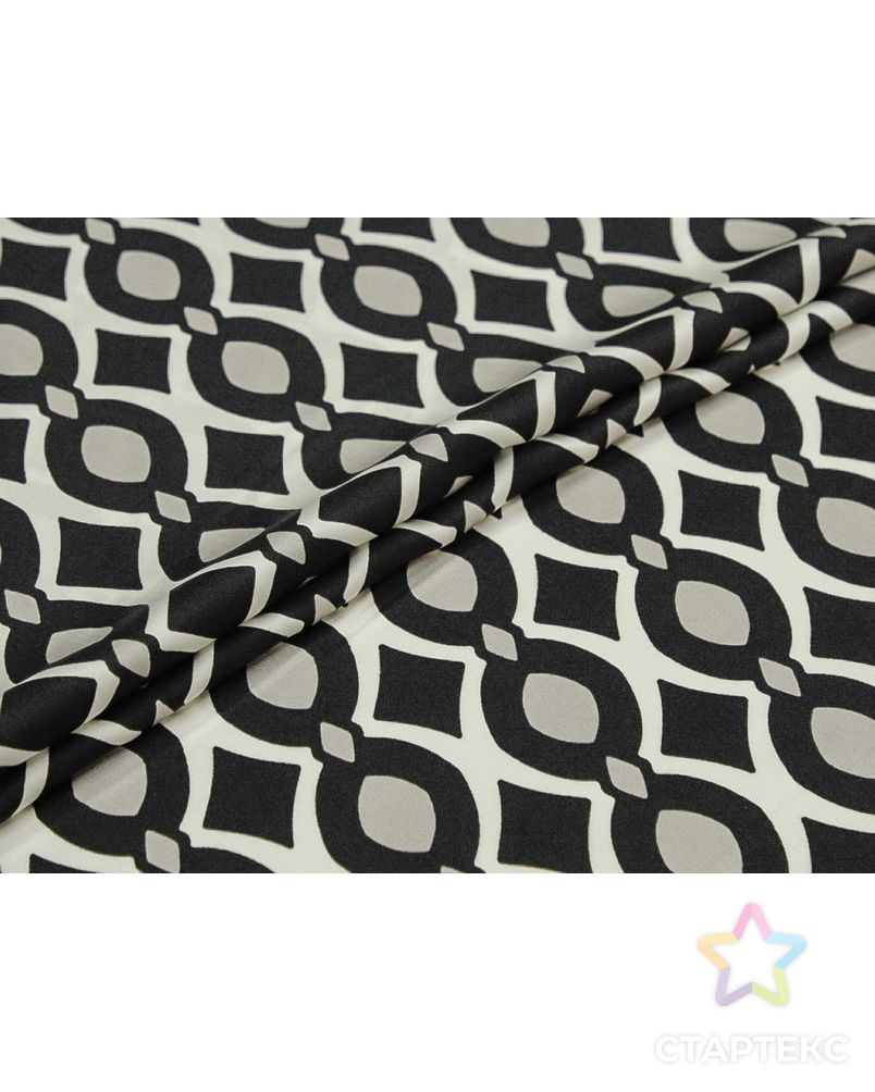 Плательная ткань с принтом в черно-сером цвете арт. ГТ-8734-1-ГТ-28-10631-2-21-1 2