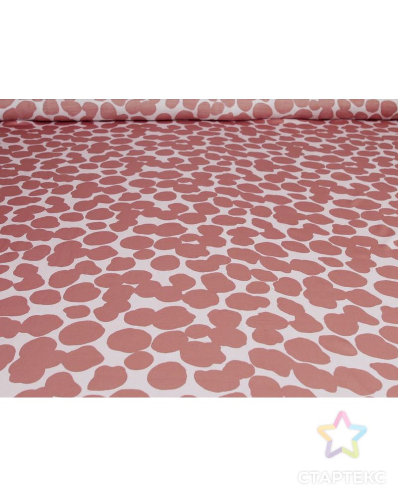 Плательная ткань с принтом "Пятнышки", в розовых оттенках арт. ГТ-8769-1-ГТ-28-10673-2-21-1 4