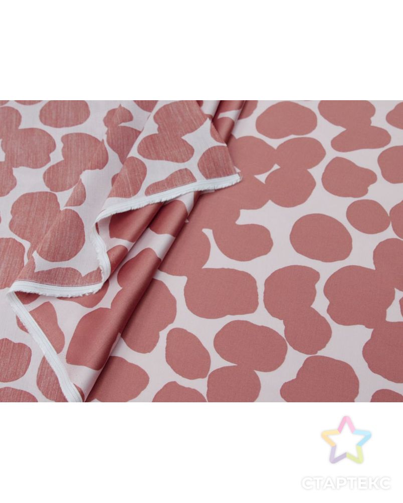 Плательная ткань с принтом "Пятнышки", в розовых оттенках арт. ГТ-8769-1-ГТ-28-10673-2-21-1 5