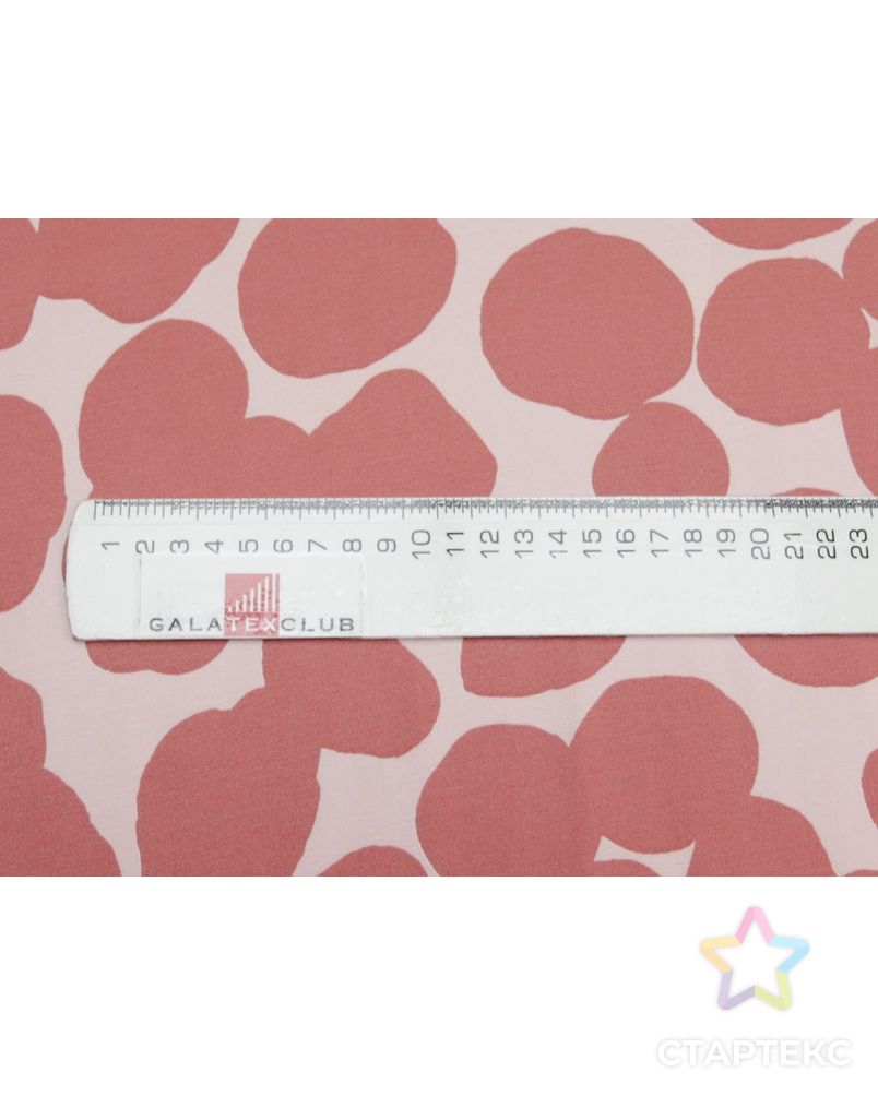Плательная ткань с принтом "Пятнышки", в розовых оттенках арт. ГТ-8769-1-ГТ-28-10673-2-21-1 7