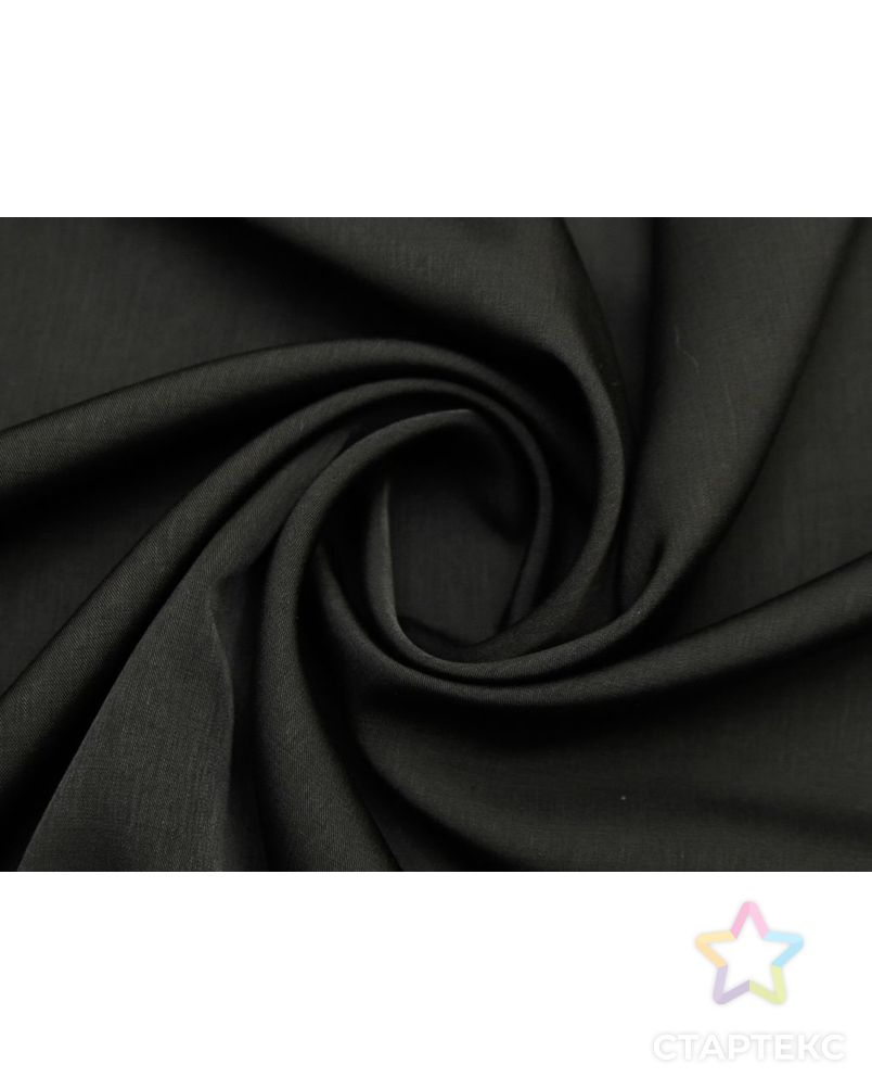 Плательная-блузочная ткань однотонная, цвет черный арт. ГТ-8788-1-ГТ-28-10687-1-38-1 1