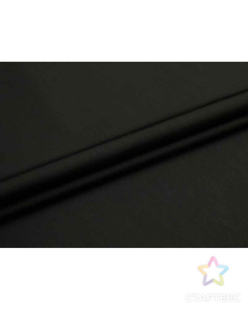 Плательная-блузочная ткань однотонная, цвет черный арт. ГТ-8788-1-ГТ-28-10687-1-38-1 2