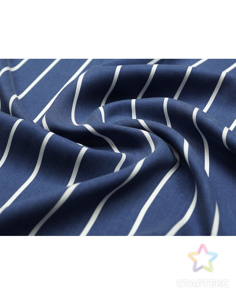 Плательная ткань темно-синего цвета в полоску арт. ГТ-4557-1-ГТ-28-6094-9-21-1 1