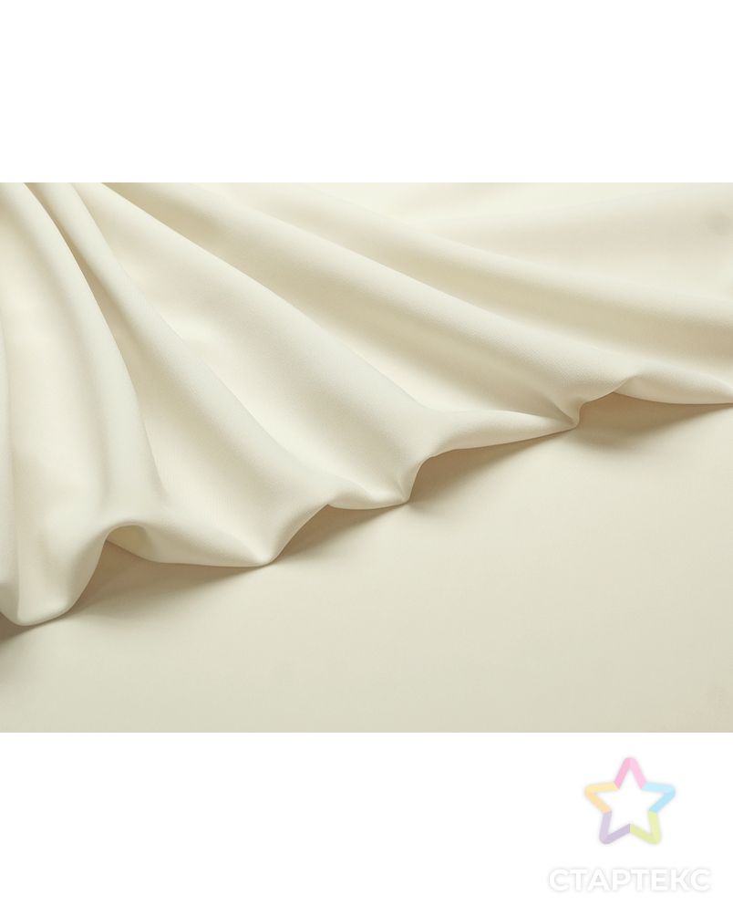 Ткань плательная двухсторонняя Кади молочного цвета арт. ГТ-4614-1-ГТ-28-6181-1-20-1