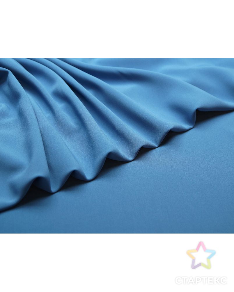 Ткань плательная "Кади" темно-голубого цвета арт. ГТ-4824-1-ГТ-28-6461-1-7-1 1