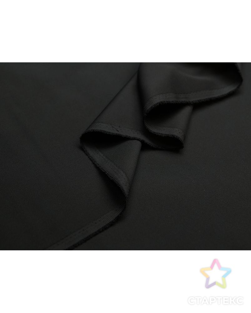 Ткань костюмно-плательная "Кади", цвет черный арт. ГТ-4946-1-ГТ-28-6515-1-38-1 5