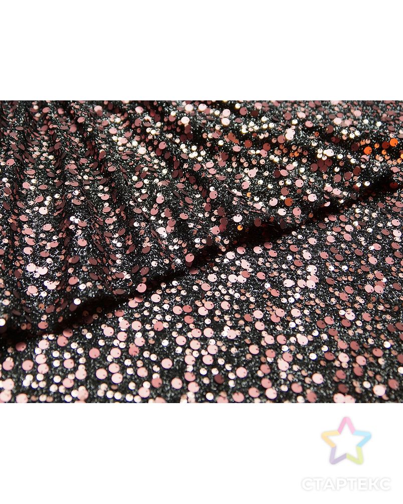 Ткань плательная с пайетками, мерцающий розовый арт. ГТ-4951-1-ГТ-28-6527-1-26-1 3