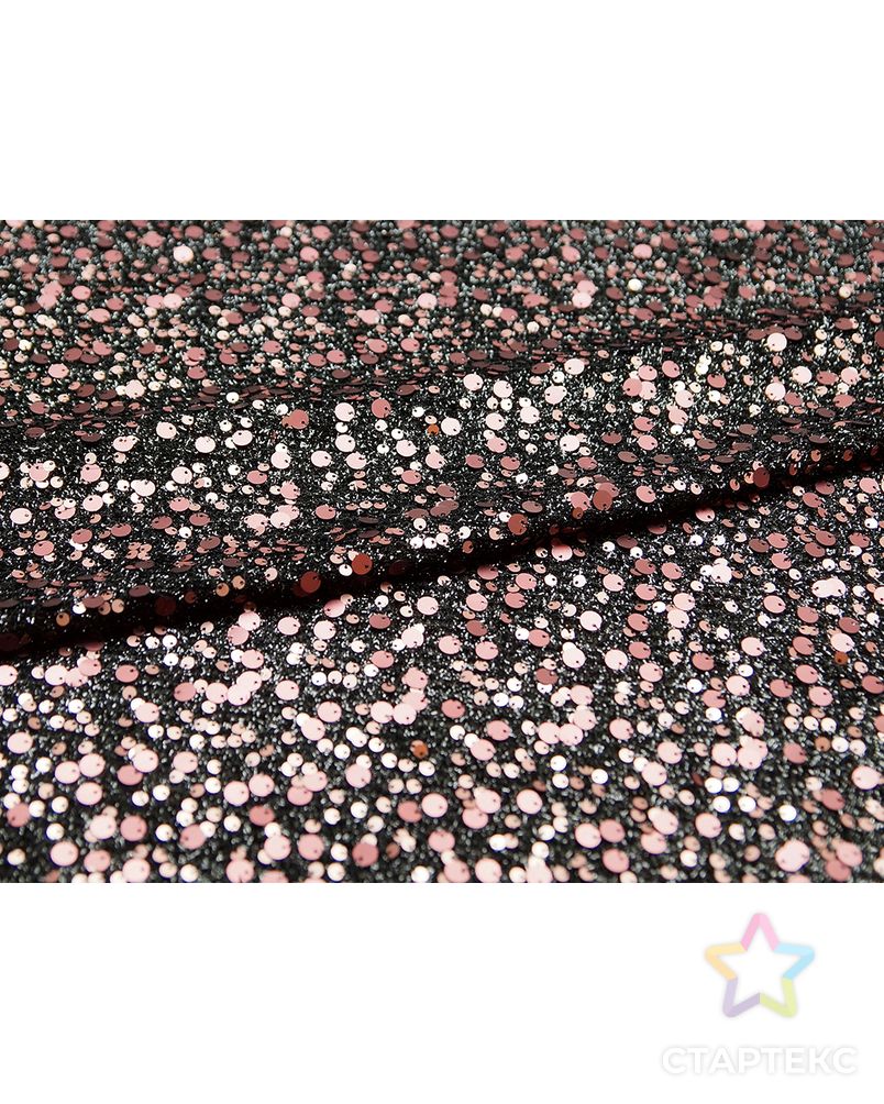 Ткань плательная с пайетками, мерцающий розовый арт. ГТ-4951-1-ГТ-28-6527-1-26-1