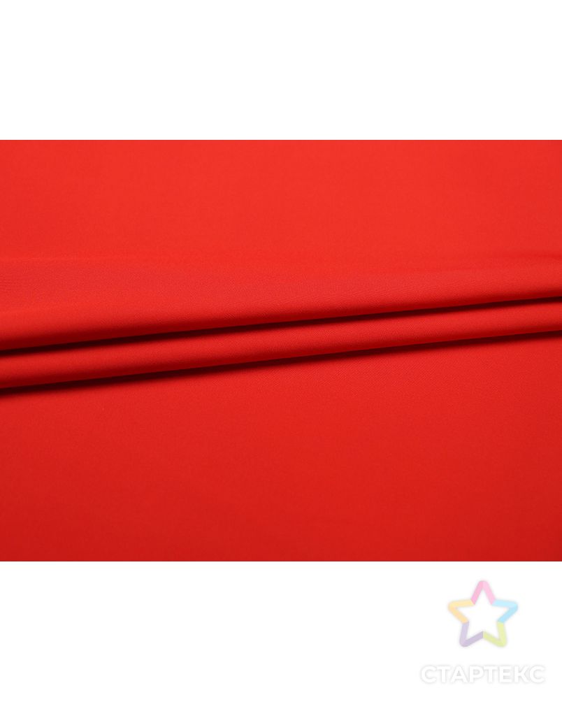 Ткань плательная "Кади" ярко-красного цвета арт. ГТ-4960-1-ГТ-28-6535-1-16-1