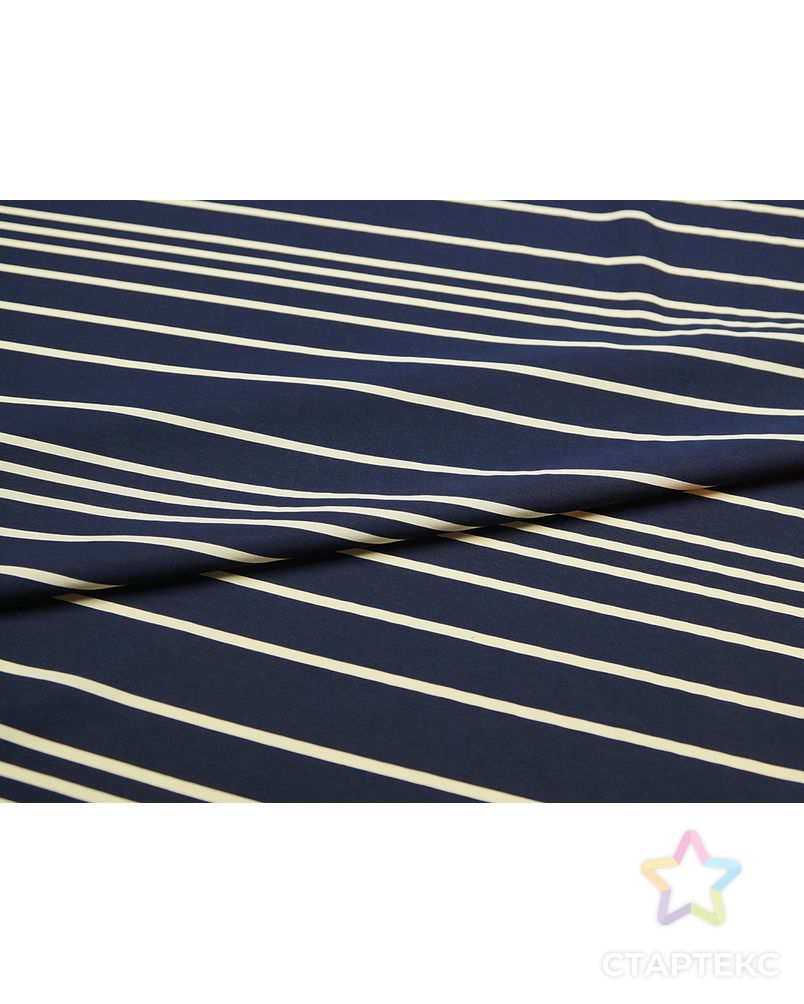 Плательная ткань в горизонтальную полоску на темно-синем фоне арт. ГТ-5075-1-ГТ-28-6735-3-21-1 2