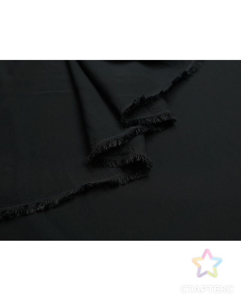 Ткань плательная Кади двухсторонняя, черного цвета арт. ГТ-5138-1-ГТ-28-6819-1-38-1 5