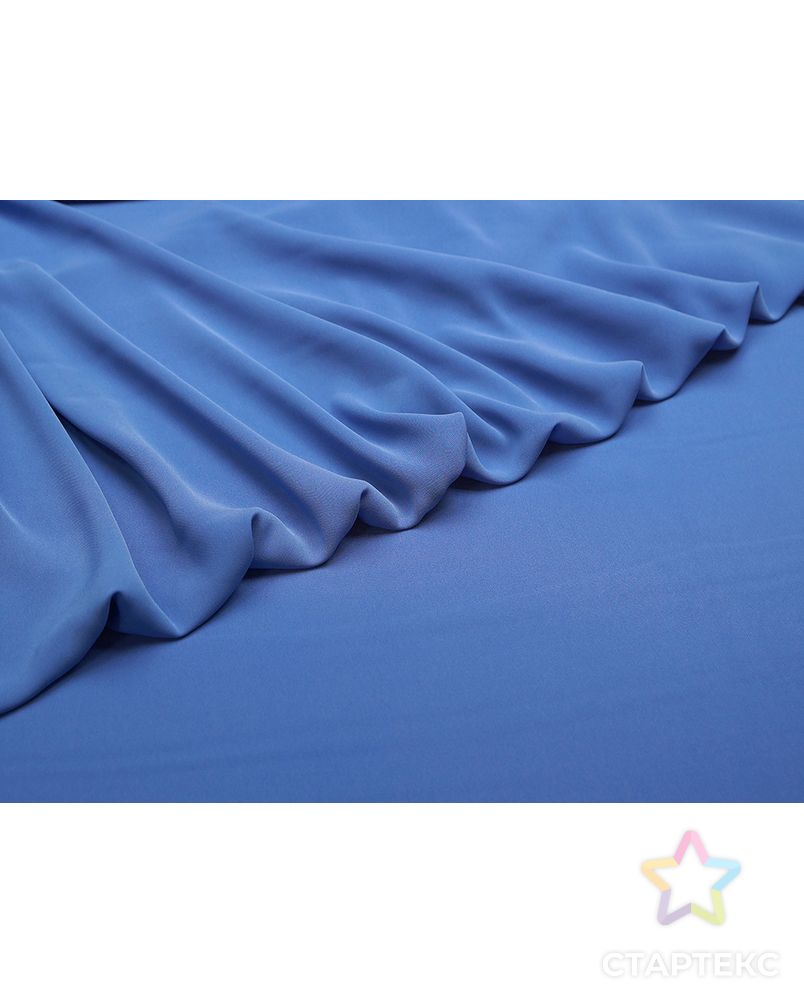 Блузочно-плательная ткань, насыщенный голубой цвет арт. ГТ-5701-1-ГТ-28-7448-1-7-1