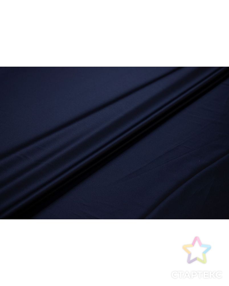 Плательная ткань Кади атласное, цвет темно-синий арт. ГТ-6789-1-ГТ-28-8633-1-30-1 2