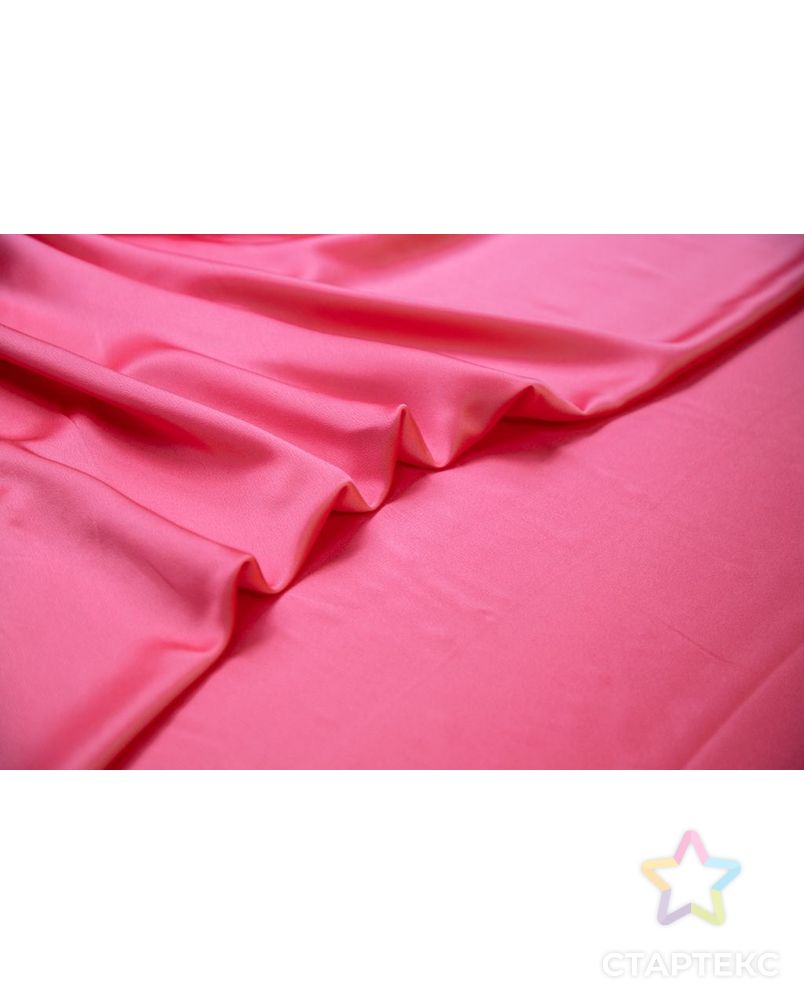 Плательная ткань Кади атласное, цвет кораллово-розовый арт. ГТ-6792-1-ГТ-28-8636-1-26-1 3