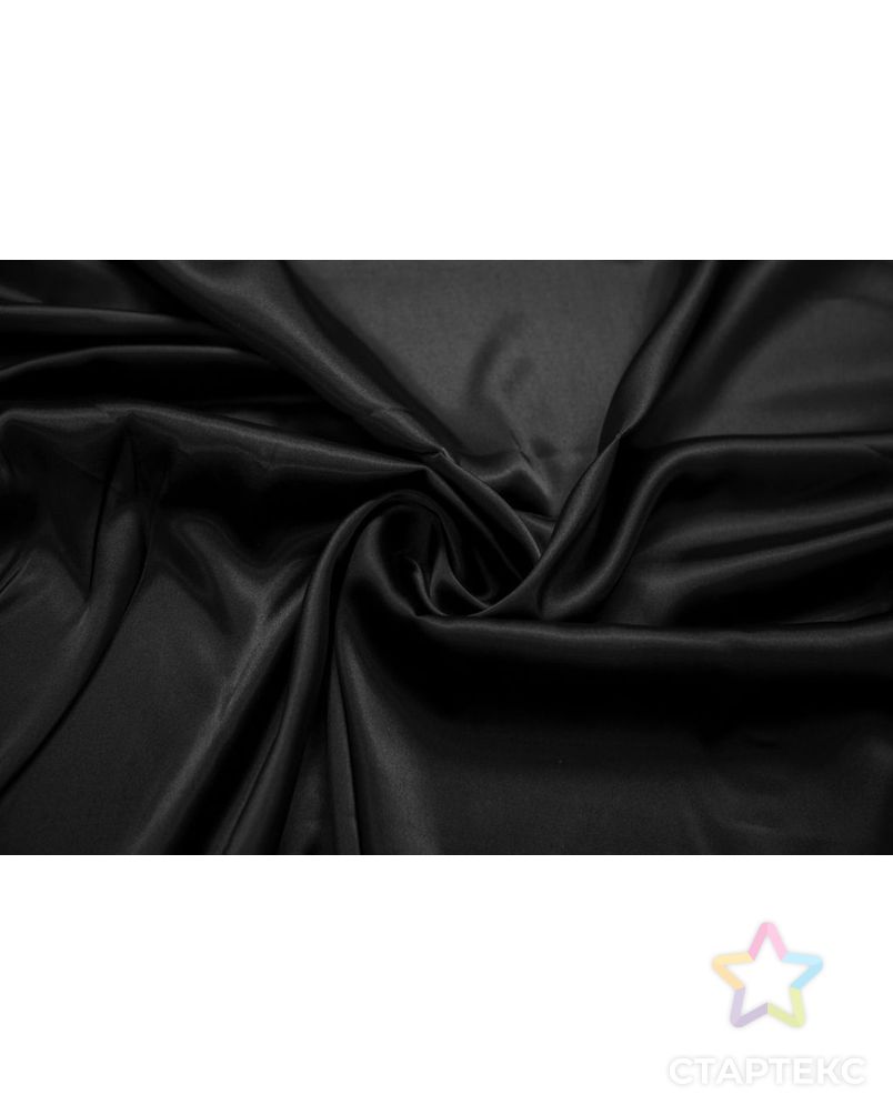 Блузочно-плательная ткань атласная, цвет чёрный арт. ГТ-6893-1-ГТ-28-8728-1-38-3 1