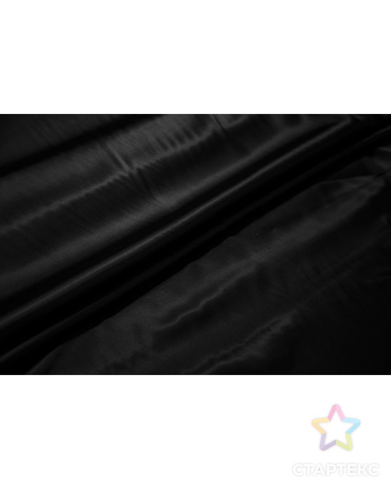 Блузочно-плательная ткань атласная, цвет чёрный арт. ГТ-6893-1-ГТ-28-8728-1-38-3 2