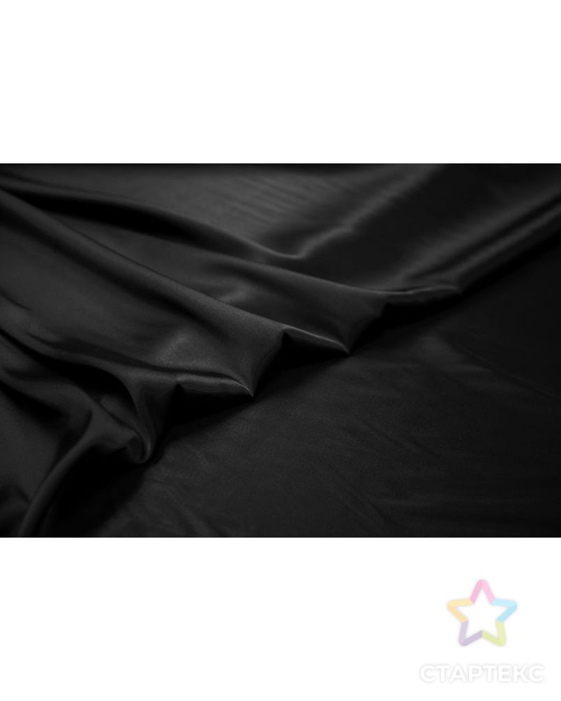 Блузочно-плательная ткань атласная, цвет чёрный арт. ГТ-6893-1-ГТ-28-8728-1-38-3 3