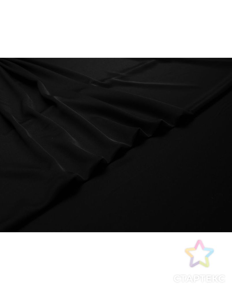 Двухсторонняя плательная ткань Кади, цвет чёрный арт. ГТ-7477-1-ГТ-28-9370-1-38-1 3