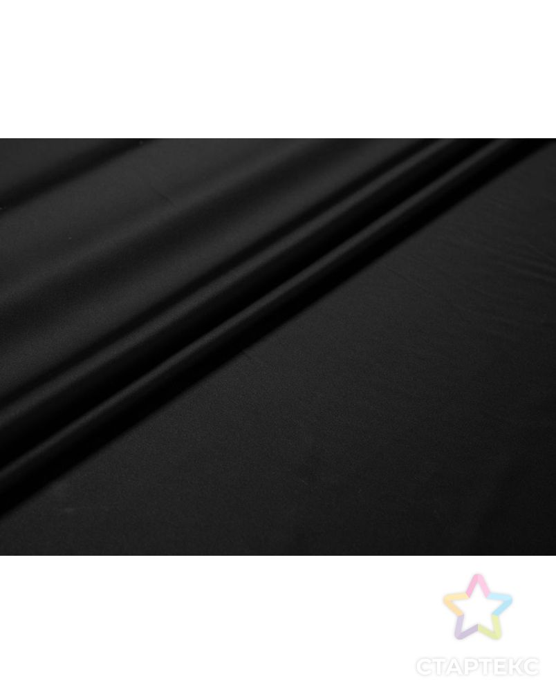 Двухсторонняя плательная ткань Кади,  черного цвета арт. ГТ-7481-1-ГТ-28-9377-1-38-1 2