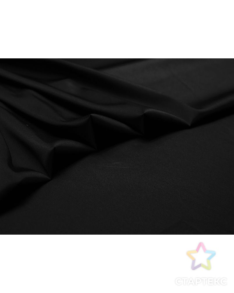 Двухсторонняя плательная ткань Кади,  черного цвета арт. ГТ-7481-1-ГТ-28-9377-1-38-1 3
