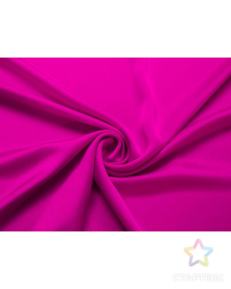 Двухсторонняя плательная ткань Кади, цвет насыщенный розовый арт. ГТ-7513-1-ГТ-28-9391-1-26-1 1