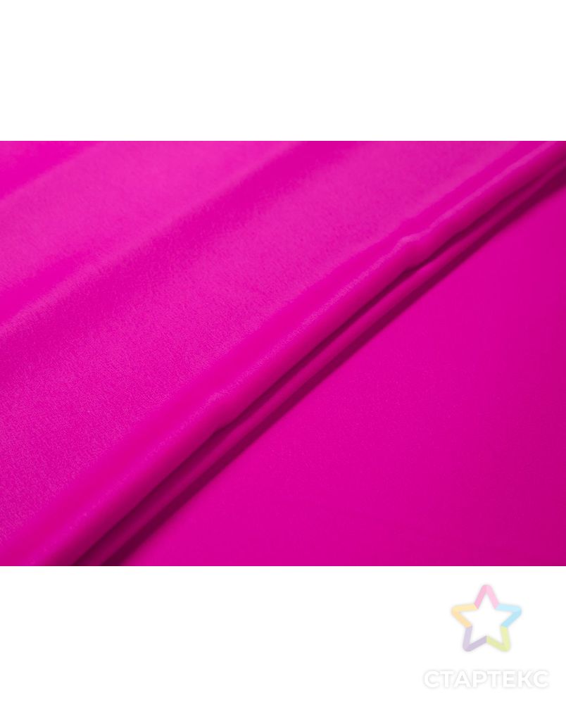 Двухсторонняя плательная ткань Кади, цвет насыщенный розовый арт. ГТ-7513-1-ГТ-28-9391-1-26-1 2
