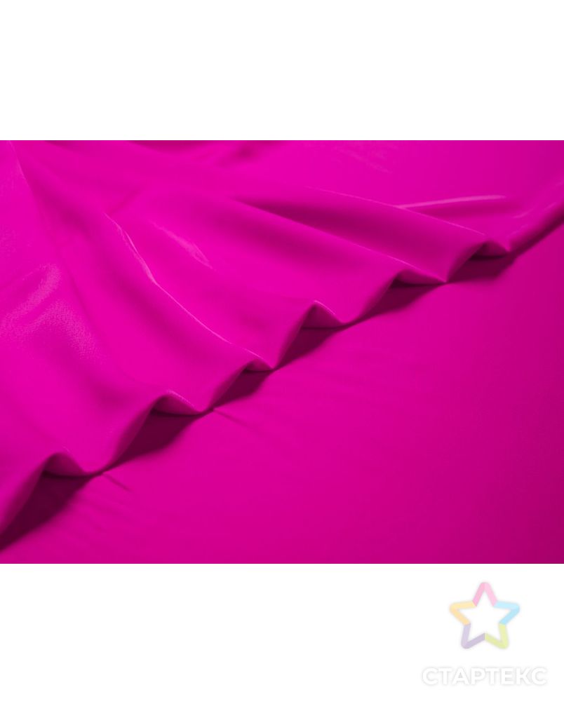 Двухсторонняя плательная ткань Кади, цвет насыщенный розовый арт. ГТ-7513-1-ГТ-28-9391-1-26-1 3